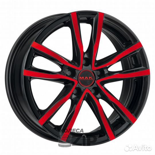 MAK Milano 6.5x16 5*114.3 ET40 DIA76.1 Black Red