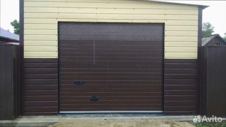 Утепленные промышленные ворота с установкой