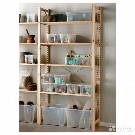 Samla IKEA 694.408.22 Контейнер с крышкой 39x28x28 см/22 л прозрачный