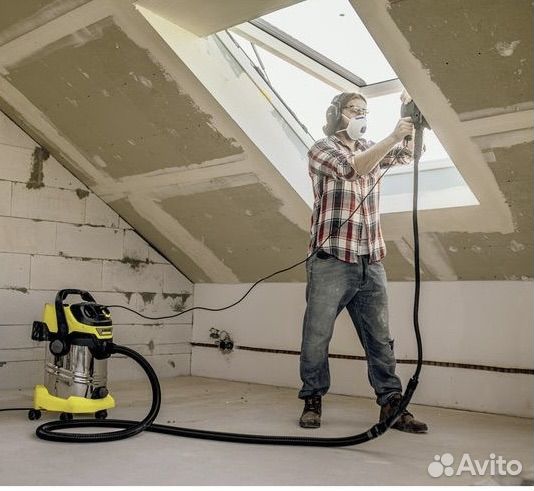 Аренда строительного пылесоса karcher WD 3 P S
