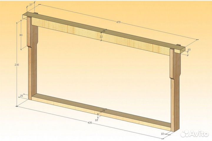 Рамки для ульев Дадан