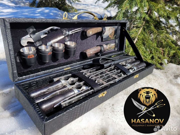 Шампура шашлычный набор подарочный