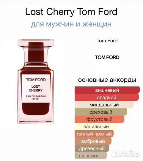 Духи Tom ford lost cherry