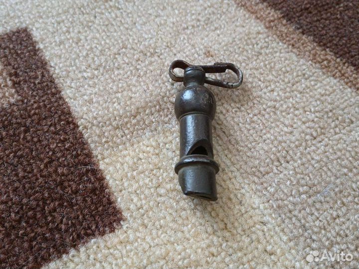 Старинный свисток из латуни 18 век