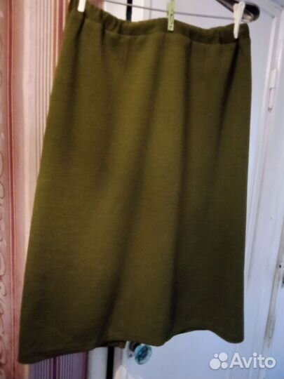 Костюм трикотажный шерстяной жёлтый