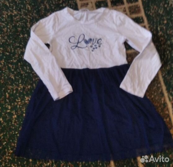 Пакет вещей на девочку 128-134разные бренды