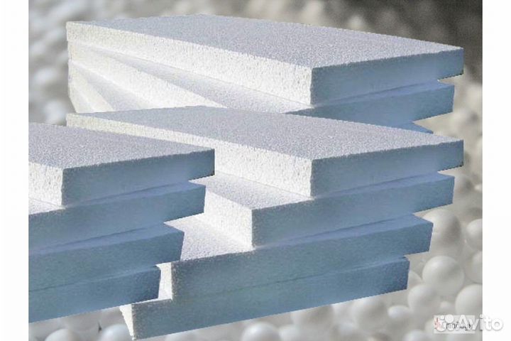 Утеплитель пенопласт (ппс-16, 1000х1000х100мм)