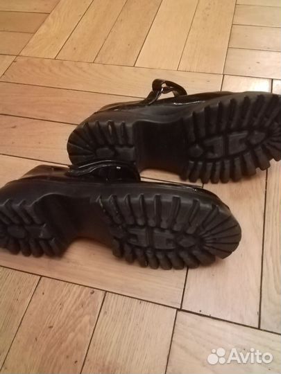 Туфли школьные черные лакированные мэри джейн 34