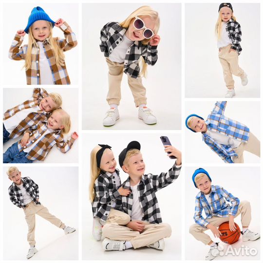 Сборные детские взрослые съемки для маркетплейсов