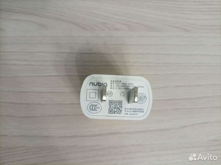 Блок питания Nubia STC-A51A usba 5V 1000mA