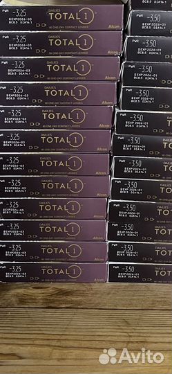 1 пачка линз контактных dailies total 1