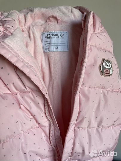 Комбинезон демисезонный для девочки 62