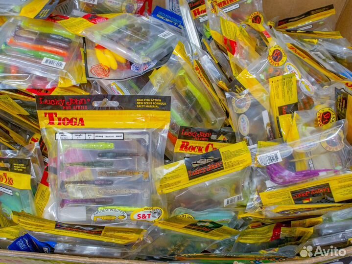 Силиконовые приманки Lucky John по фикс. цене