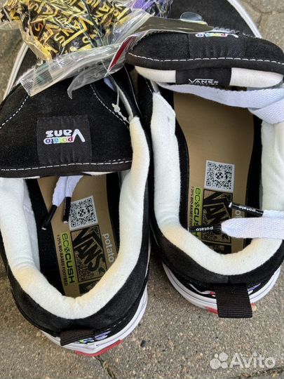 Кроссовки vans KNU skool potato black white