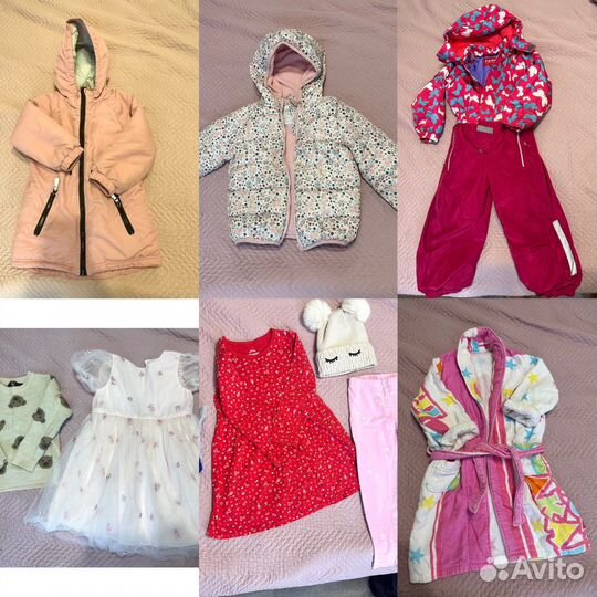 Мешок детских вещей на девочку 98-110