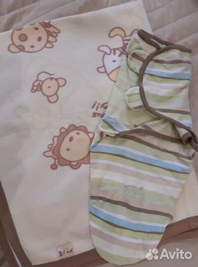 Детский плед, пелёнка-кокон