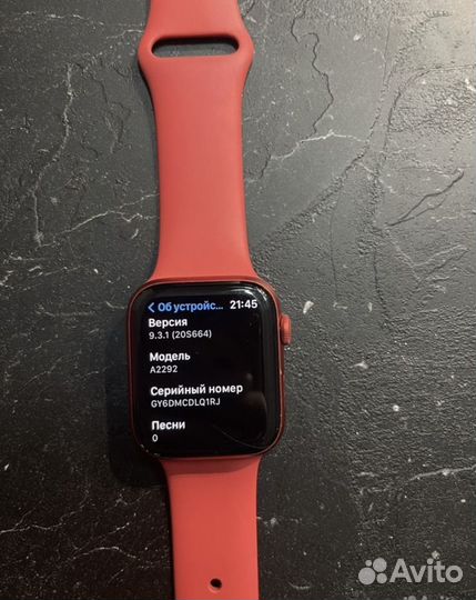 Apple watch s6 RED 44 мл