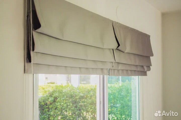 Римская штора димаут на ручном управлении