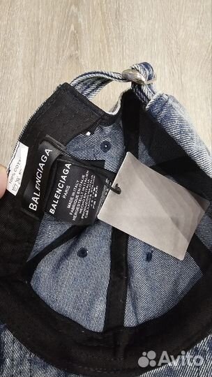 Бейсболка balenciaga джинсовая