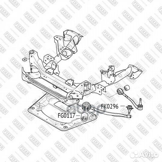 Опора шаровая BMW X3 (E83) 04- нижн.лев./прав