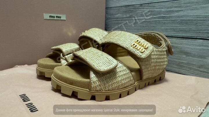 Сандалии женские Miu-Miu