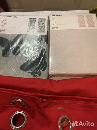 Шторы тюль икея IKEA 3 пары