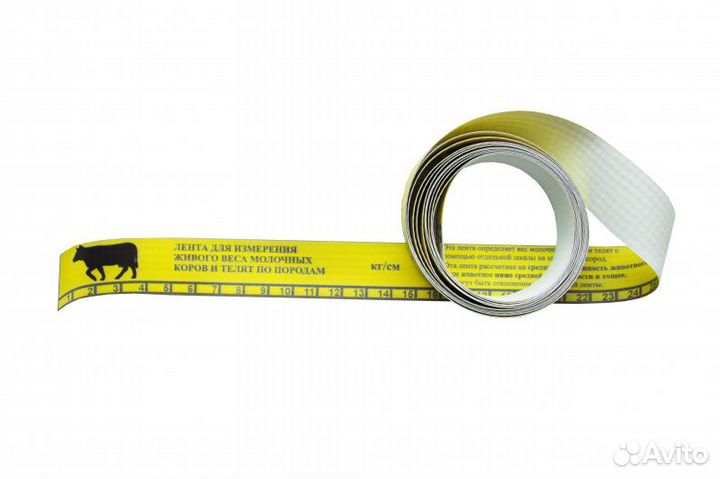 Мерная лента для определения веса крс