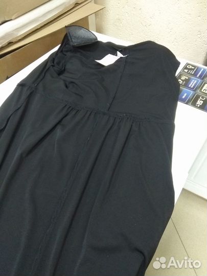 Платье чёрное с блеском р.54