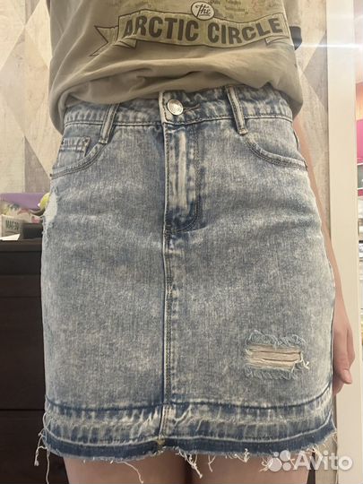 Джинсовая юбка