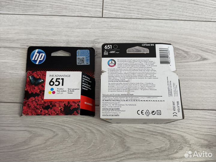 Картриджи hp 651 - комплект HP651, 202