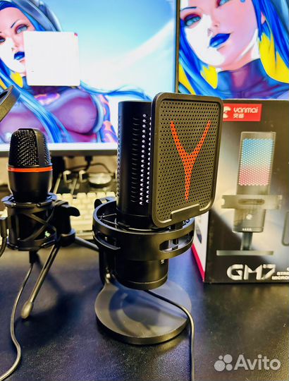 Игровой Микрофон Для пк RGB (Новый)