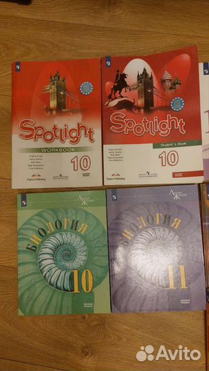 Учебники за 10 и 11 класс