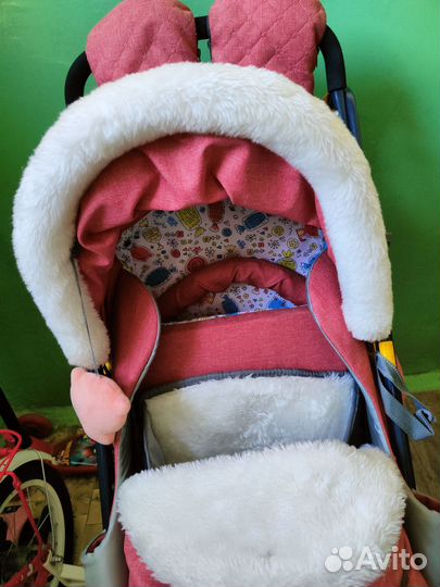 Детские санки коляска nika