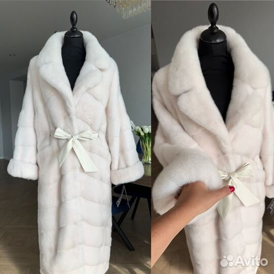 Шуба норковая новая белая Nafa 44-46-48-50