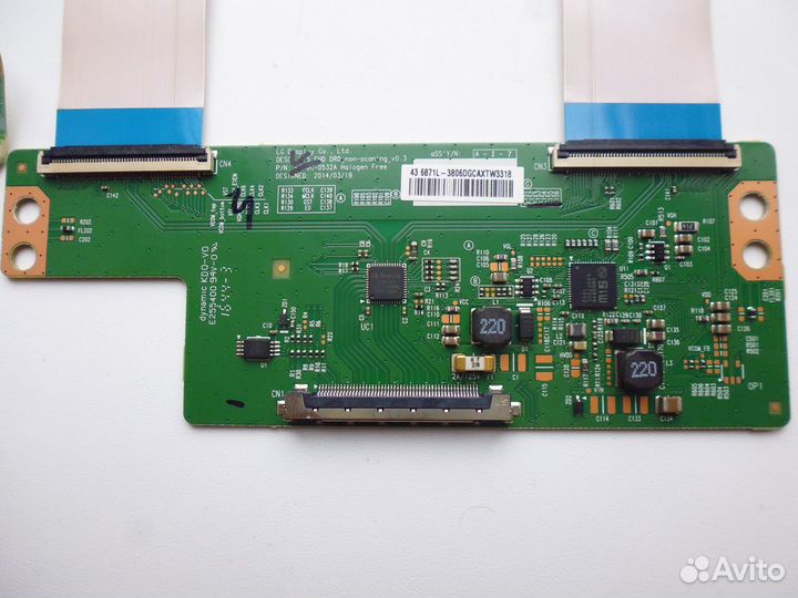 T-con 6870C-0532A со шлейфами от LG 43LH541V