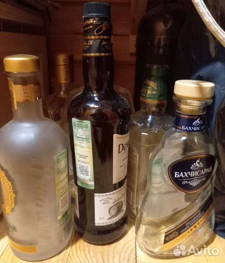 Бутылки стекло декупаж