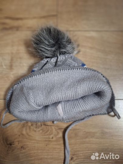 Шапка зимняя для мальчика 5-7 лет