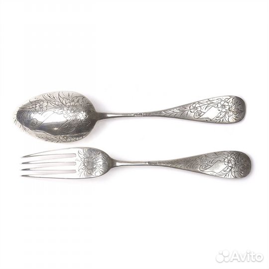 Столовый набор серебра 