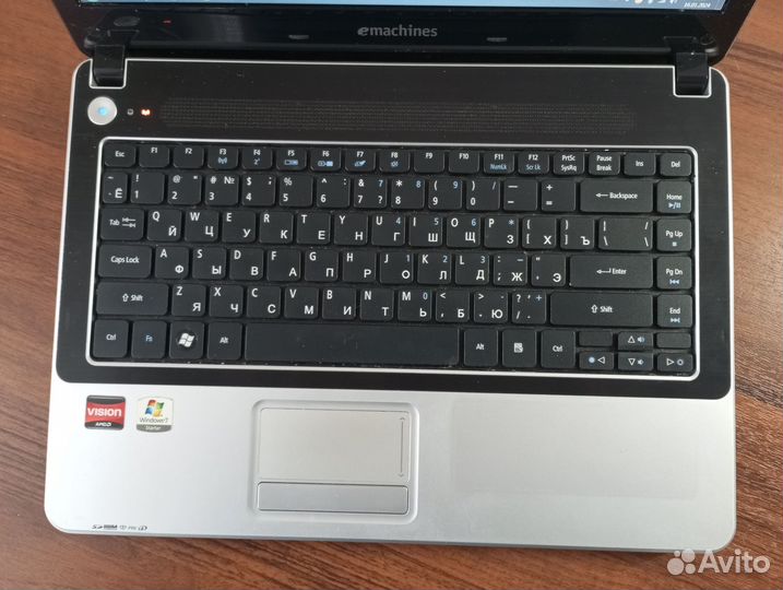 Офисный ноутбук EMachines D640G на SSD+HDD