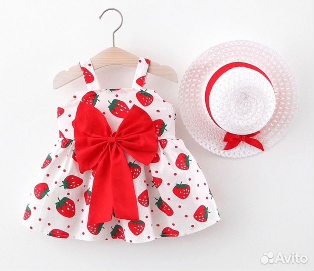 Платье для девочки +шляпа 104