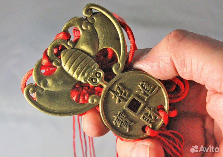 Летучая мышь Подвеска с Узлом Удачи 40 см RU*076