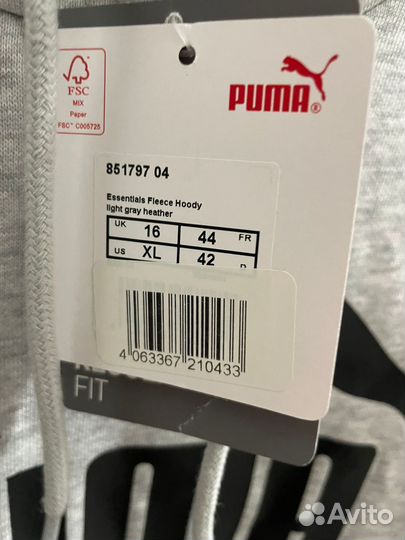 Женская Толстовка худи Puma Essentials L Ориг Нова