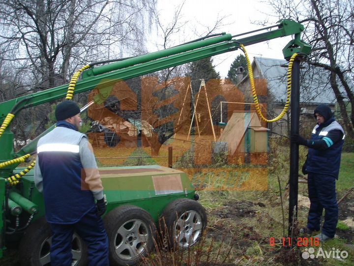 Свайно винтовой фундамент установка