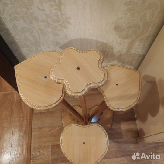 Подставка для цветов напольная деревянная