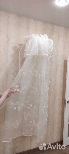 Балдахин на детскую кроватку новый