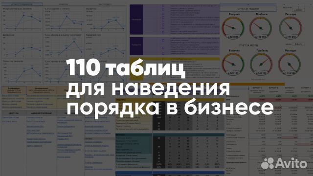 110 таблиц для наведения порядка в бизнесе