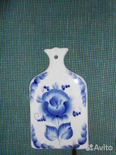 Гжель горшочек, Гжель доска и Рыбка с крышкой