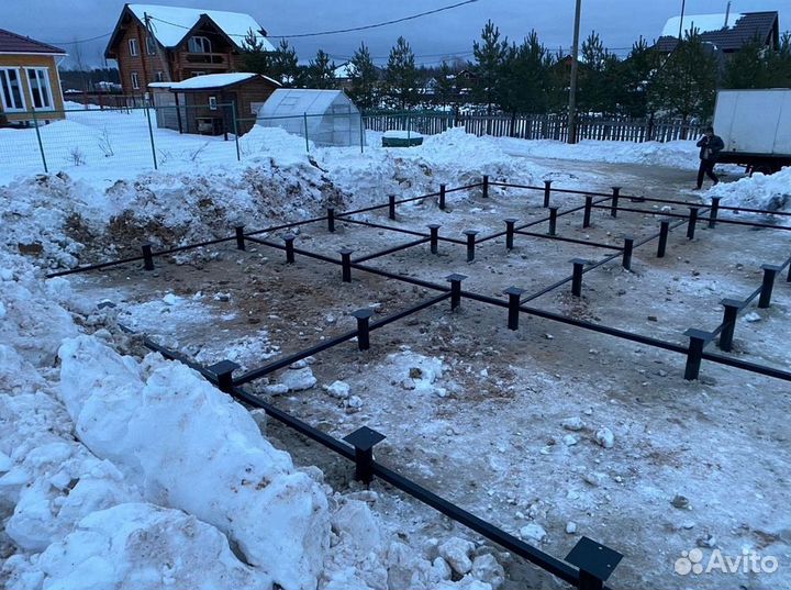 Установка винтовых свай