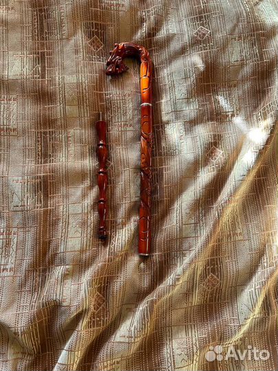 Трость для ходьбы деревянная