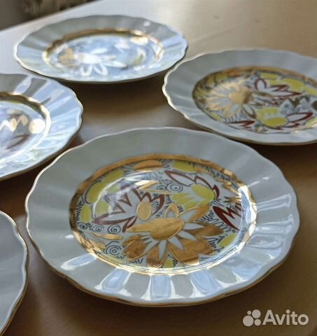 Тарелка десертная фарфоровая лфз СССР